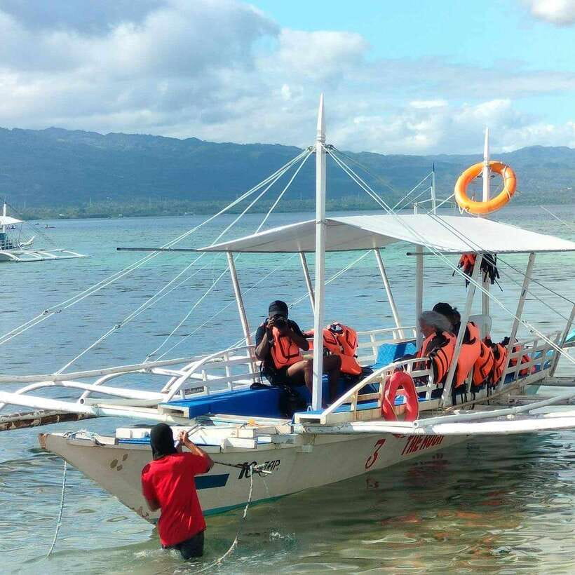 Cebu: Moalboal Island Hopping & Kawasan Falls Adventure - Kawasan Falls trek and swim: jungle walk to turquoise pools