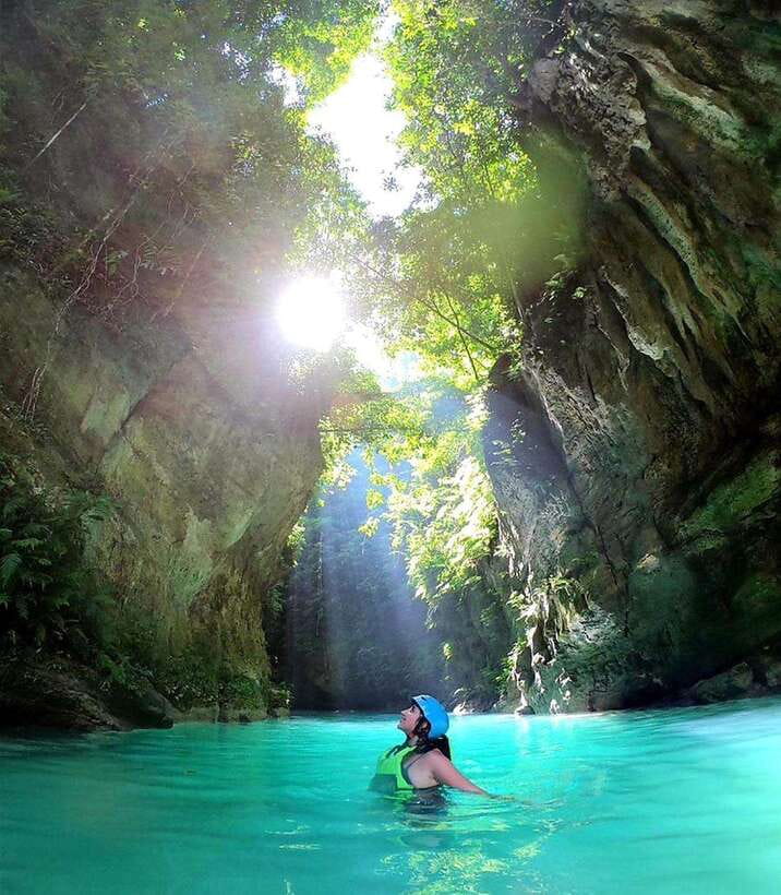 Cebu: Whaleshark Swimming & Kawasan falls Canyoneering Tour - Kawasan Falls canyoneering: safety gear, 1:1 guidance, and real action